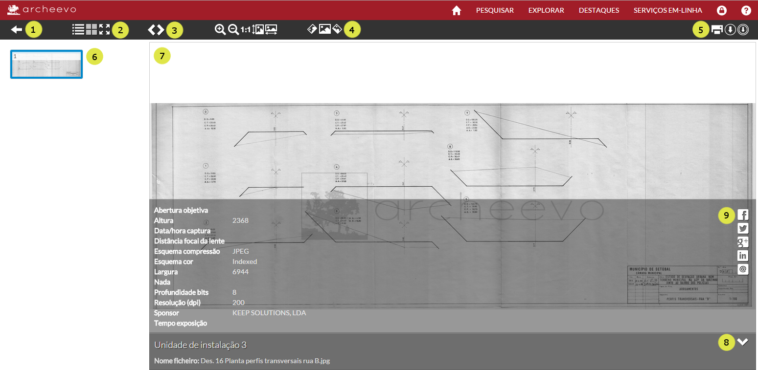 digital objects viewer page