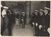 Visita do Presidente da República, Almirante Américo Deus Rodrigues Thomaz (Américo Deus Rodrigues Tomás) à Escola Naval.
