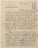 Carta de H. Lamas ao Capitão do Porto do Chinde, Primeiro-tenente Manoel Maria Sarmento Rodrigues