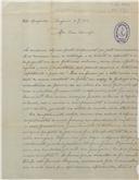 Carta de António Bonifácio de Oliveira ao Primeiro-tenente Manoel Maria Sarmento Rodrigues 