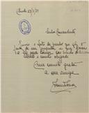 Carta de Irene Sousa a Manoel Maria Sarmento Rodrigues