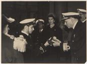 Visita do Presidente da República, Almirante Américo Deus Rodrigues Thomaz (Américo Deus Rodrigues Tomás) à Escola Naval.
