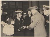 Visita do Presidente da República, Almirante Américo Deus Rodrigues Thomaz (Américo Deus Rodrigues Tomás) à Escola Naval.
