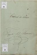 Diário náutico de Moçambique para Moçâmedes, em Março de 1858.
