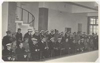 Visita do Presidente da República, Almirante Américo Deus Rodrigues Thomaz (Américo Deus Rodrigues Tomás) à Escola Naval.
