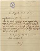 Carta de M. T. G. ao Comandante Manoel Maria Sarmento Rodrigues 