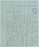 Carta de Gustavo Gnex ao Primeiro-tenente Manoel Maria Sarmento Rodrigues.