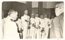 Cerimónia de condecoração do C/Almirante Sarmento Rodrigues com a medalha Vasco da Gama.