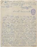 Carta do Primeiro-tenente César Spencer Moura Braz ao Capitão-tenente Manoel Maria Sarmento Rodrigues