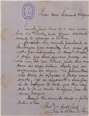 Carta de José Ribeiro Silva ao Capitão do Porto do Chinde, Primeiro-tenente Manoel Maria Sarmento Rodrigues 
