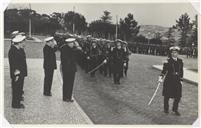 Visita do Presidente da República, Almirante Américo Deus Rodrigues Thomaz (Américo Deus Rodrigues Tomás) à Escola Naval.
