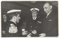 Visita do Presidente da República, Almirante Américo Deus Rodrigues Thomaz (Américo Deus Rodrigues Tomás) à Escola Naval.
