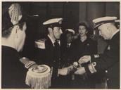 Visita do Presidente da República, Almirante Américo Deus Rodrigues Thomaz (Américo Deus Rodrigues Tomás) à Escola Naval.
